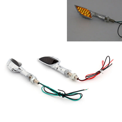 Universal Motorcycle Skeleton Hand LED Turn Signals Blinker Indicator Champoo