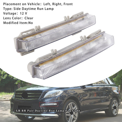 2013-2016 Mercedes Benz W166 GL-Class LH RH Pair Daytime Run Lamp Fog Light A0999065700