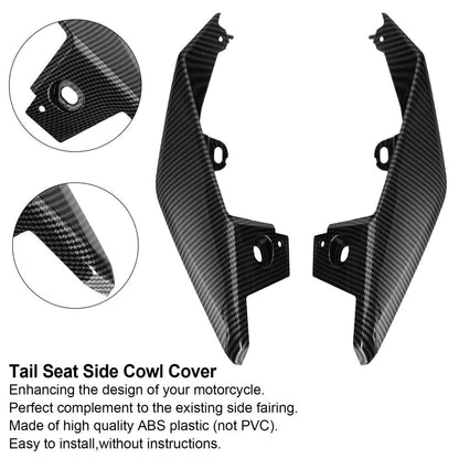 Carbon Tail Seat Side Cowl Cover Fairing For Yamaha MT-09 FZ09 2017-2021
