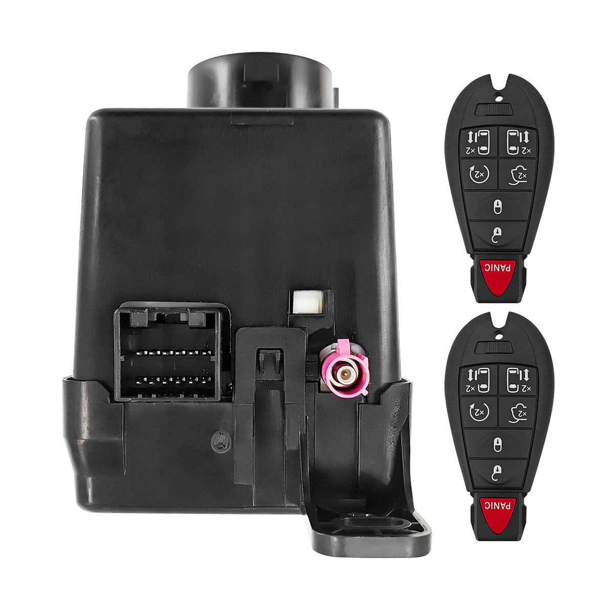 2008-2010 Chrysler: 1 models 17 variants Wireless Ignition Node Module with two keys 68210156AB