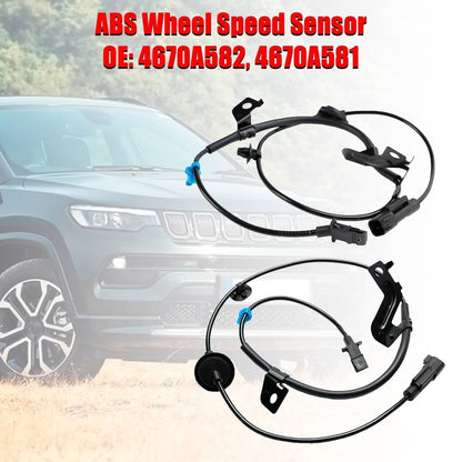 2008-2017 Jeep Patriot MK74 2.4 Eco+ 4x4 SUV 2Pcs Rear Left&Right ABS Wheel Speed Sensor 4670A582 4670A581