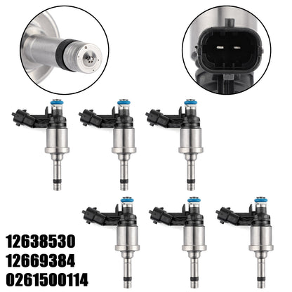 2009-2011 GMC Acadia 3.6L V6 6PCS Fuel Injectors 12638530 12632255 12611545