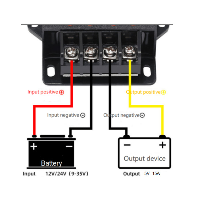 DC 12V/24V Step Down To DC 5V 15A 75W Voltage Regulator Reducer Power Converter