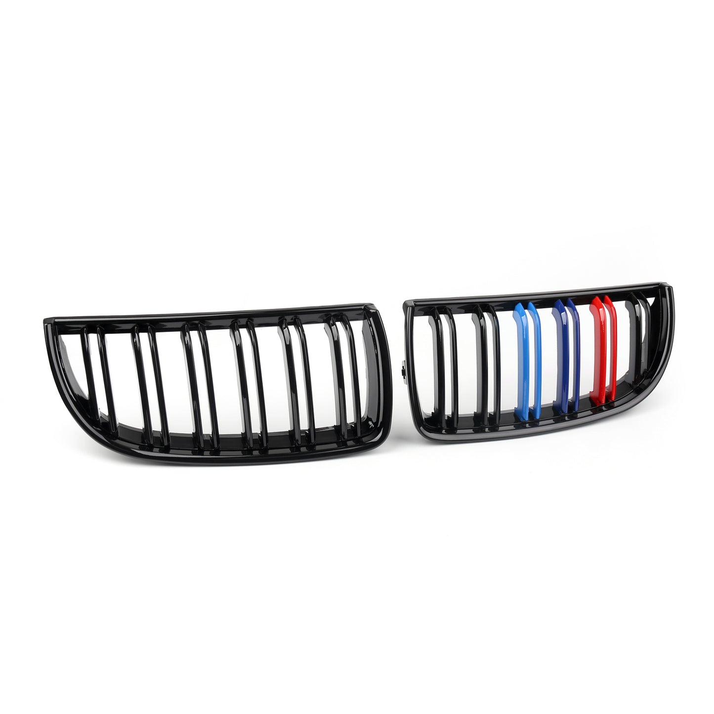 Front Kidney Double Slat Grille For BMW E90 Sedan Wagon 320i 04-07 M-Color