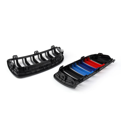Front Kidney Double Slat Grille For BMW E90 Sedan Wagon 320i 04-07 M-Color