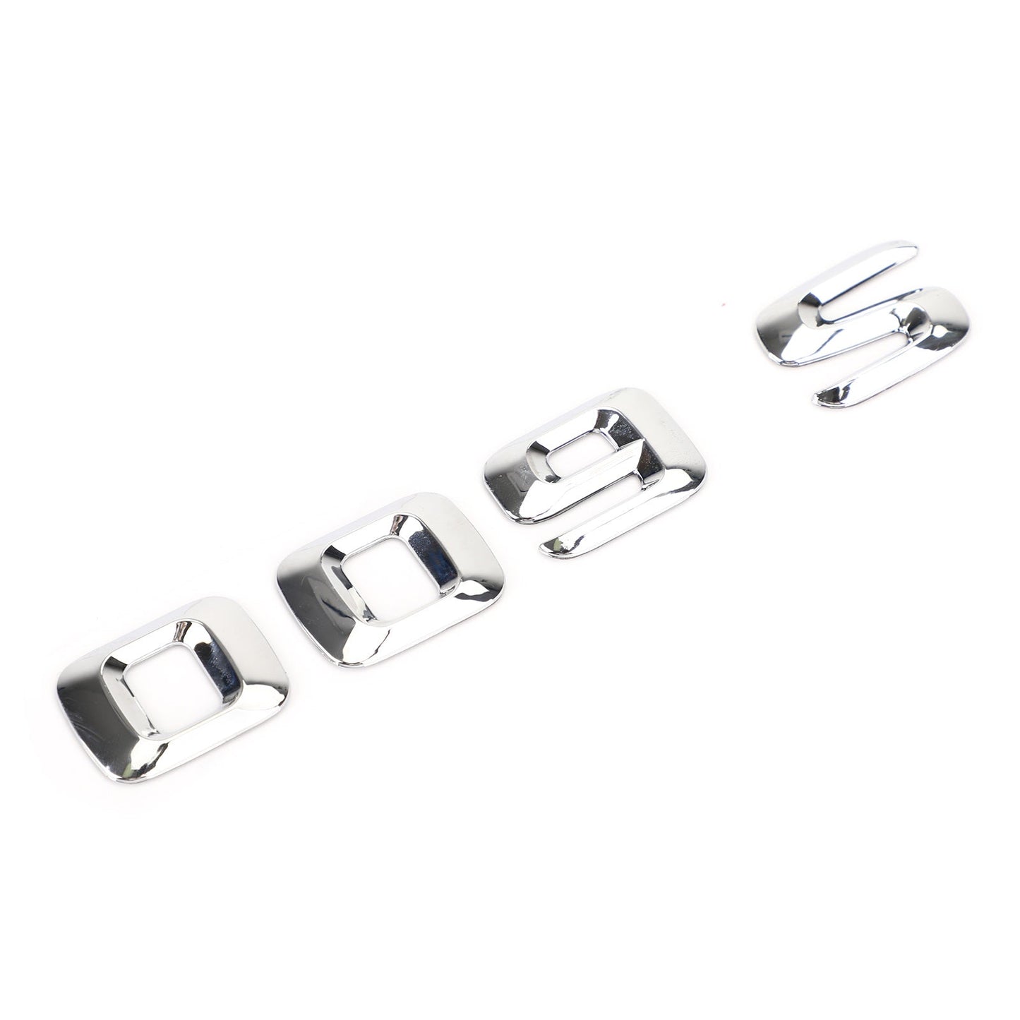 Rear Trunk Emblem Badge Nameplate Decal Letters Numbers Fit Mercedes S600 Chrome