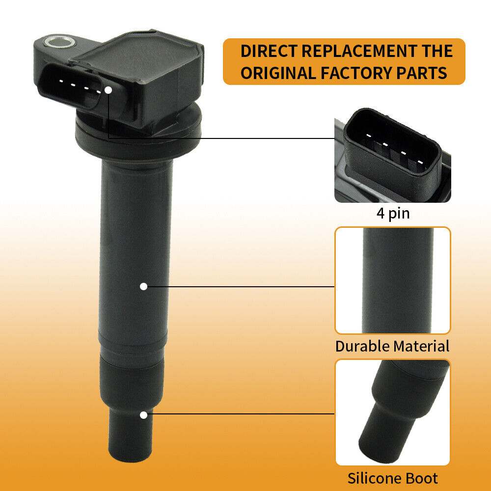 2003-2009 Lexus GX470 4.7L 8PCS Ignition Coil+Spark Plug UF230 90080-91180