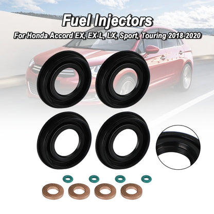 4PCS 1372494 71794621 Injector Seals Fit Ford Transit MK3 MK6 MK7 2.0 2.2 2.4 TDCI TDDI
