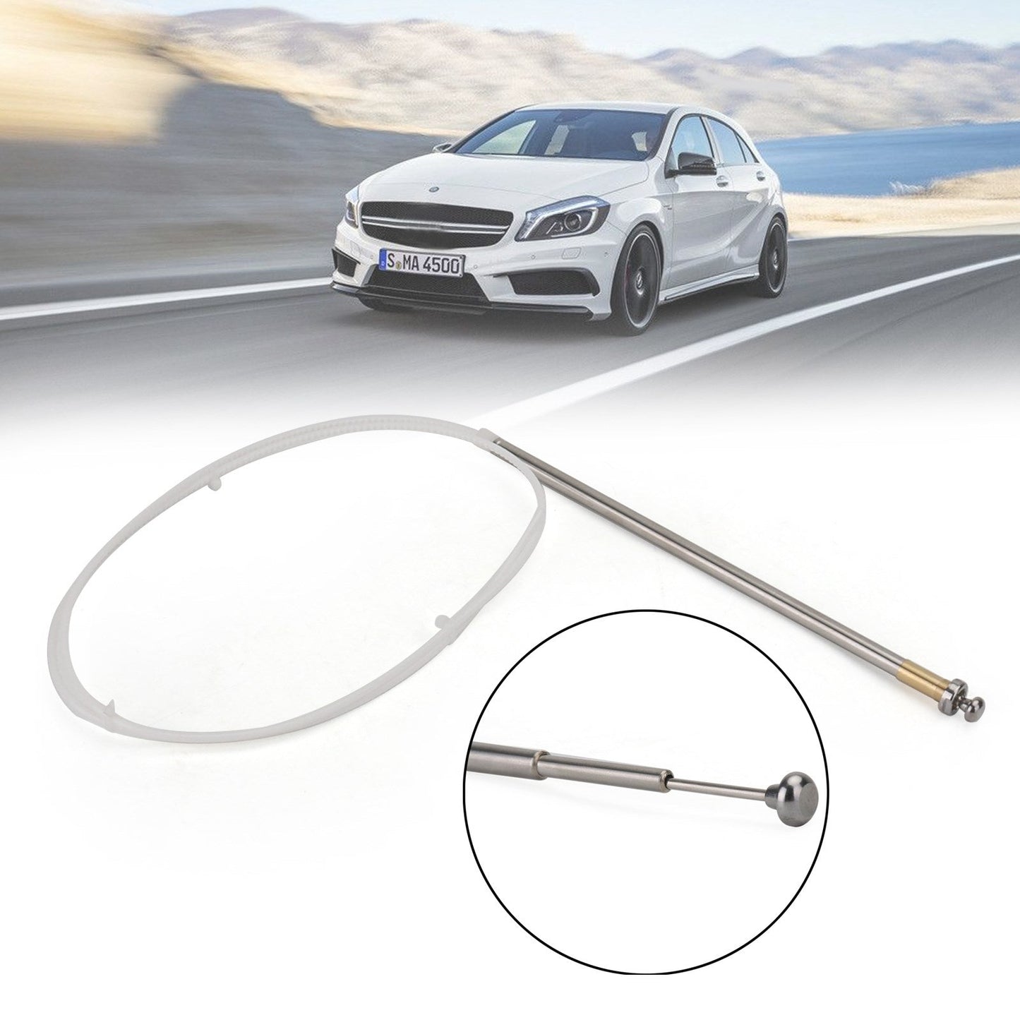 Benz W124 W126 W201 C107 R107 Mercedes Power Antenna Mast OEM Replacement