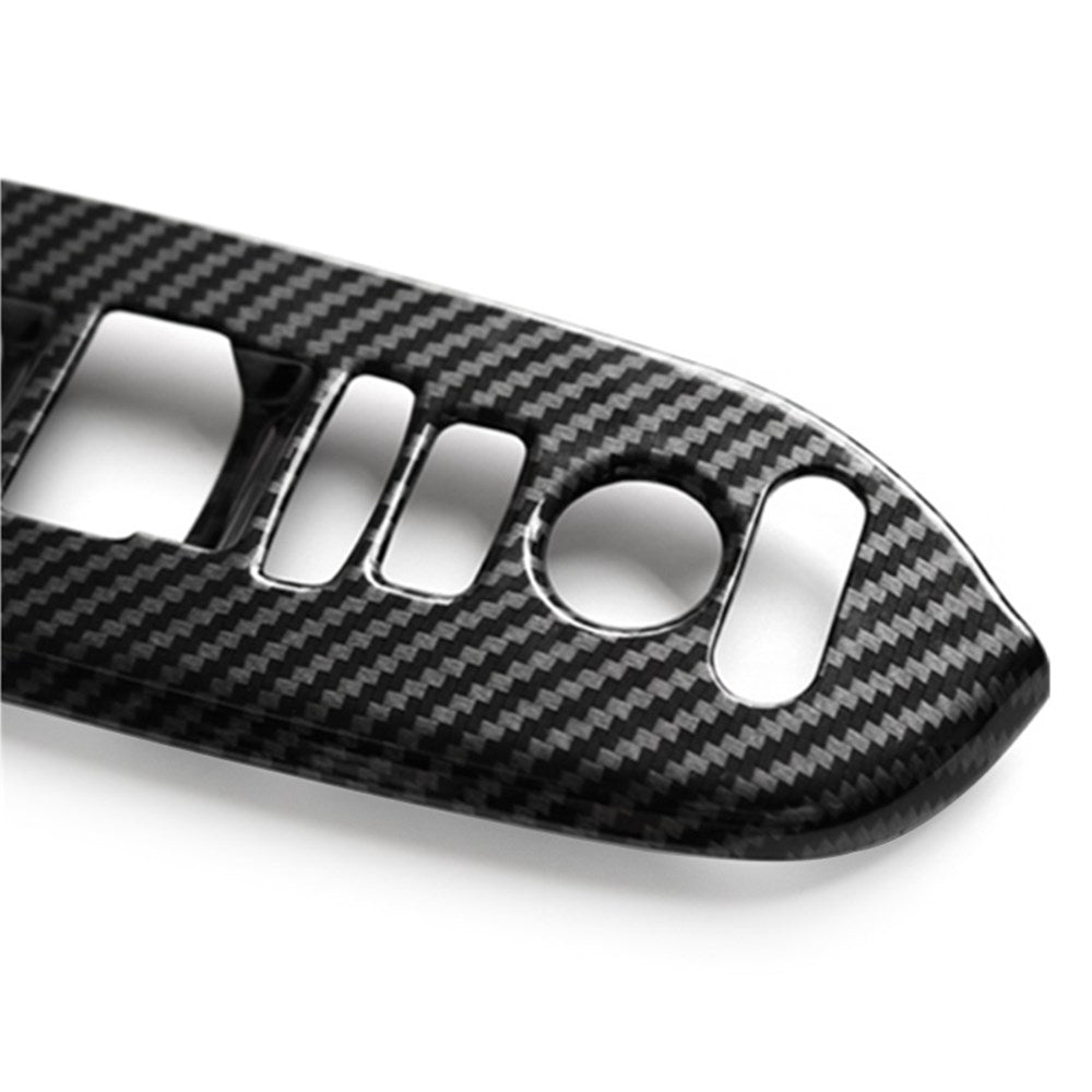Carbon Fiber Window Lift Switch Panel Cover Trim For Honda CR-V CRV 17-21