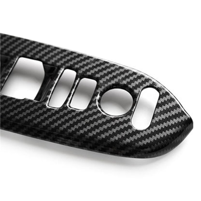 Carbon Fiber Window Lift Switch Panel Cover Trim For Honda CR-V CRV 17-21