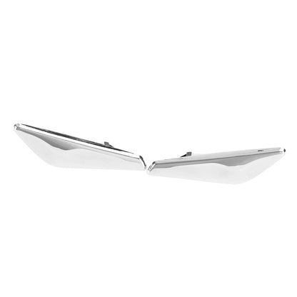 BMW F25 F26 X3 Pair Chrome Front Side Fender Trim Finisher 51117338569 51117338570