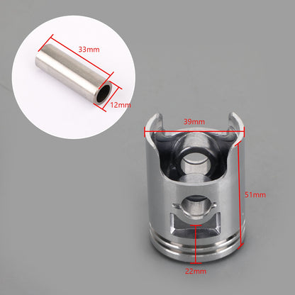 Piston & Rings Set 39mm For KYMCO Grand Dink Agility Super Cobro Like Maxxer 50