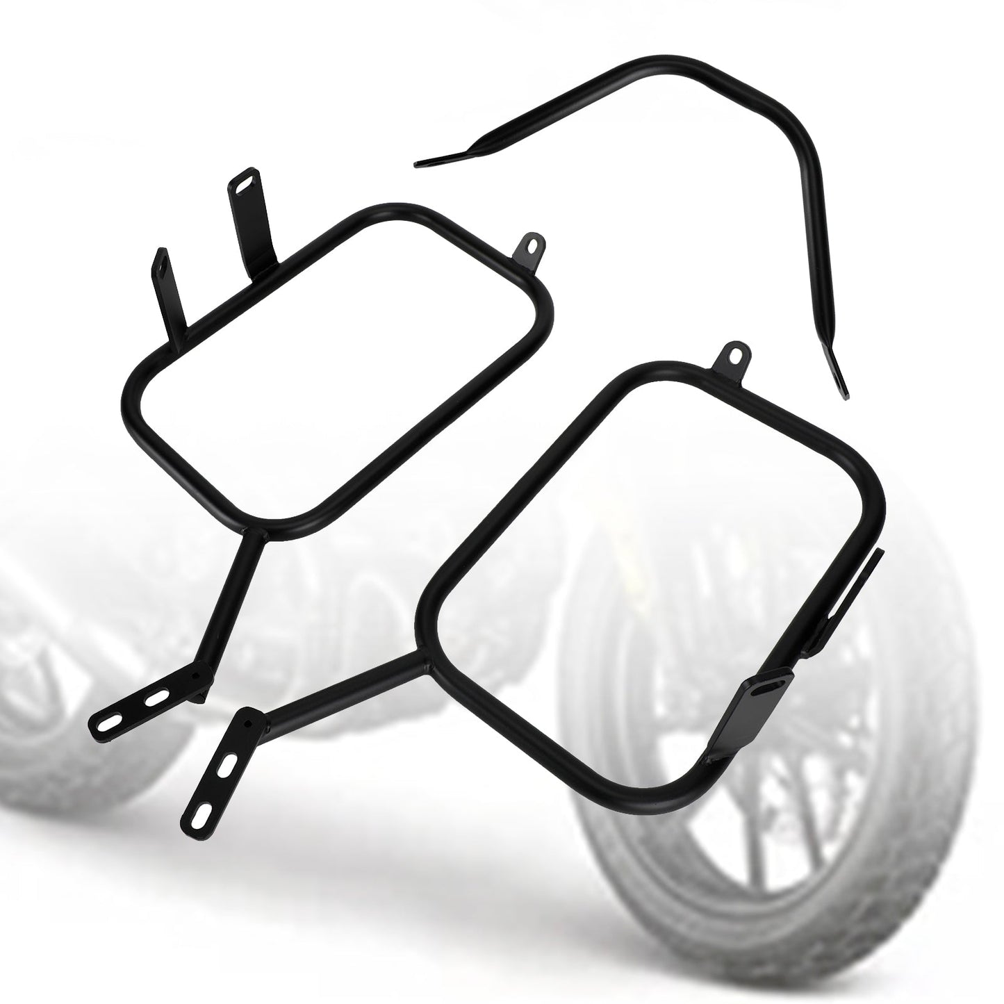 Black Saddlebag Support Mounting Bracket For Ducati Scrambler 400 800 16-22