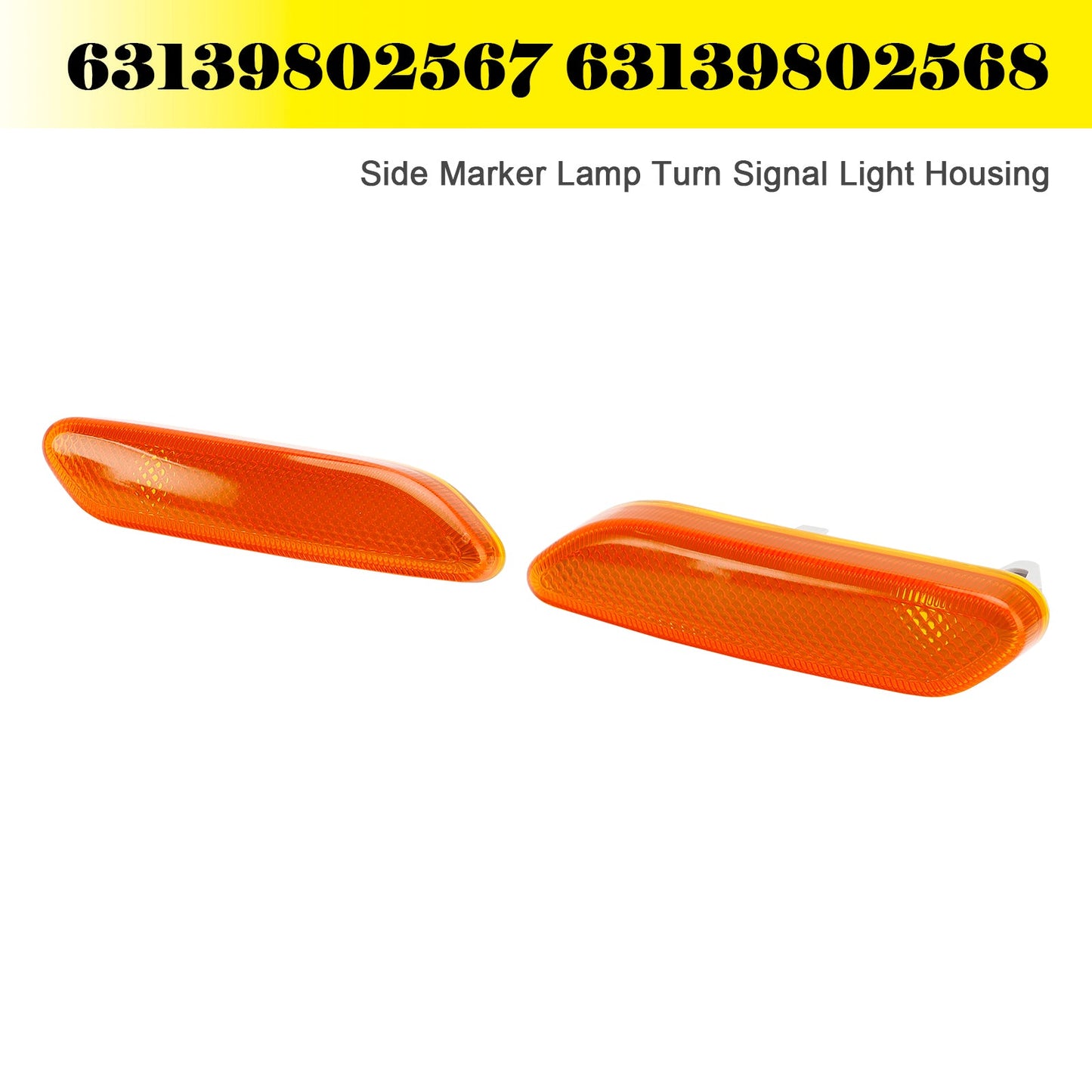 2012 - 2017 MINI R61 PACEMAN Pair Side Marker Lamp Turn Signal Light Housing 63139802567 63139802568