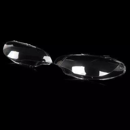 2008-2014 BMW E71 X6 2PCS Clear Headlight Lens Cover Headlamp Left + Right 63117271371 63117271372