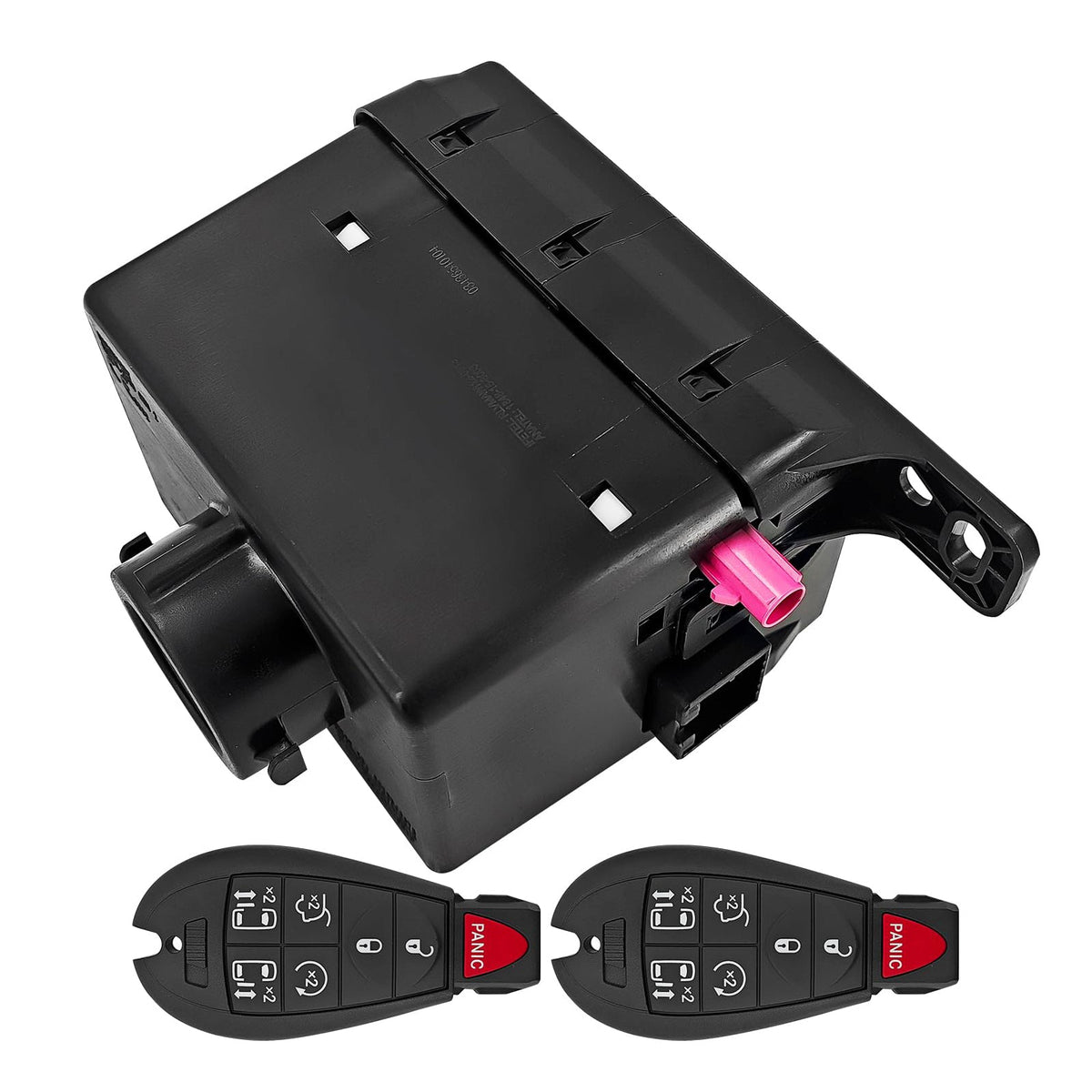 2008-2010 Chrysler: 1 models 17 variants Wireless Ignition Node Module with two keys 68210156AB