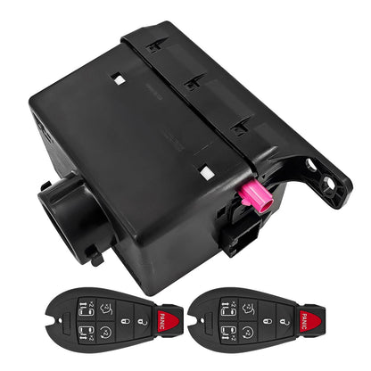 2008-2010 Chrysler: 1 models 17 variants Wireless Ignition Node Module with two keys 68210156AB