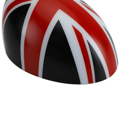 MINI Cooper R55 R56 R57 Black/Red 2 x Union Jack UK Flag Mirror Covers