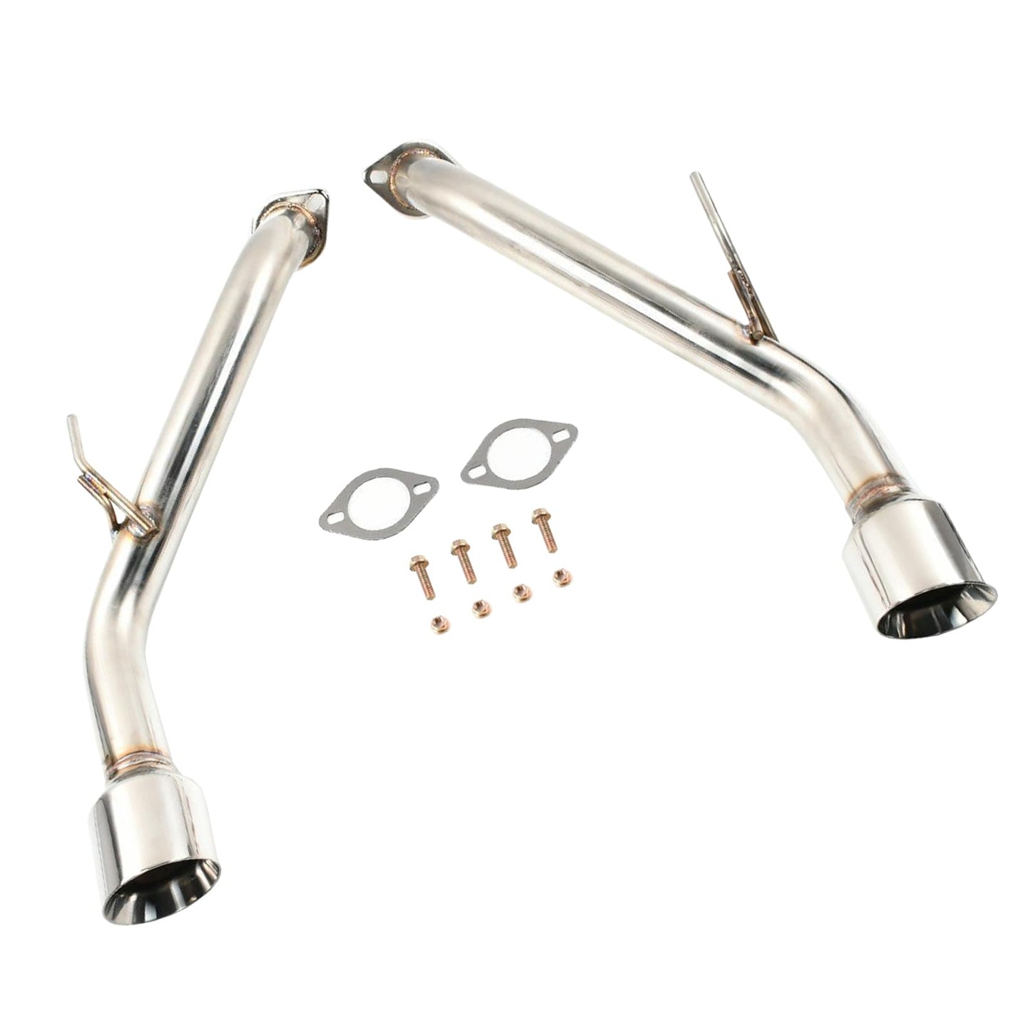 Infiniti 2014-UP Q50 Muffler Axle Back Double Wall Dual Tips Exhaust Pipe