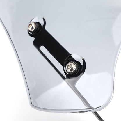 ABS Motorcycle Windscreen Windshield for Harley Dyna Softail Models Gray