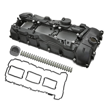 2014-2017 BMW F16 X6 xDrive35i 3.0T N55B58 Engine Valve Cover w / Gasket+Cap 11127570292 E374-AS
