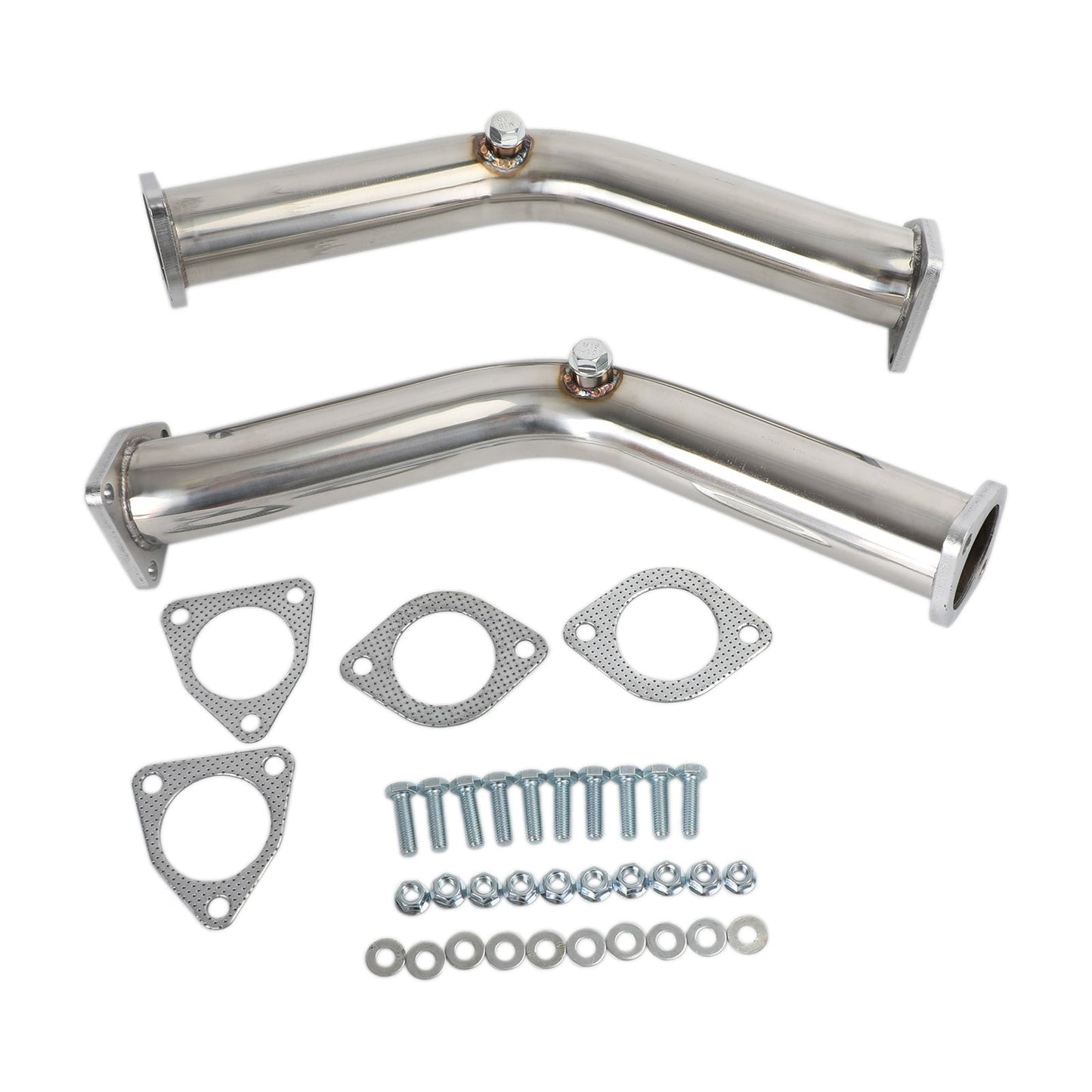 2003-2006 Nissan 350Z Infiniti G35 FX35 2 Test Pipes Decat Non Reson Straight Exhaust Fedex Express