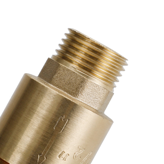 Brass Check Valve G1/2" G3/4" G1" M To F Thread Non-Return Backflow Prevention, G1"