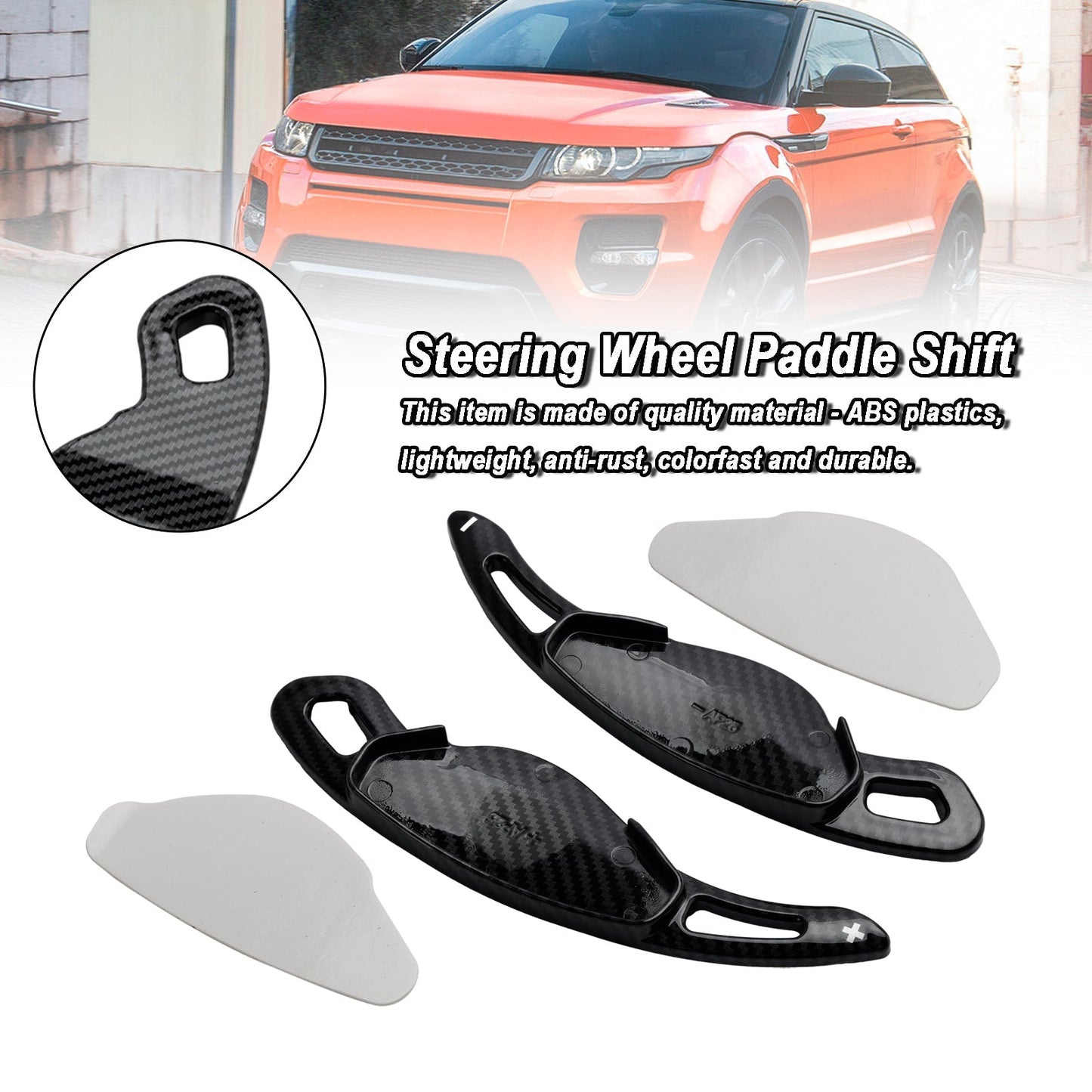 2018-2020 Range Rover Velar Carbon Fiber Style Steering Wheel Shift Paddle Shifter