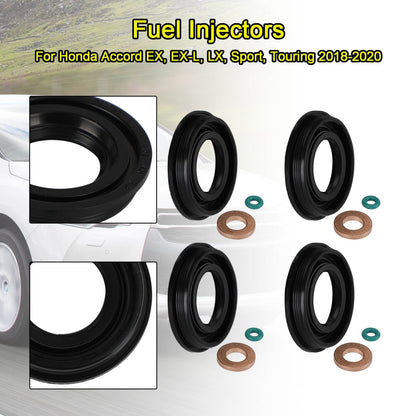4PCS 1372494 71794621 Injector Seals Fit Ford Transit MK3 MK6 MK7 2.0 2.2 2.4 TDCI TDDI