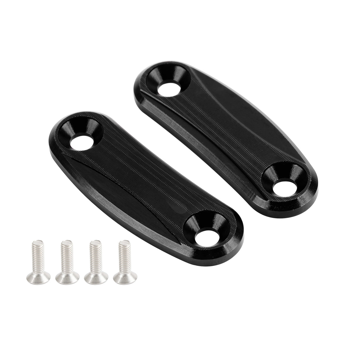 Kawasaki Ninja ZX-10R of the years 2011, 2012, 2013, 2014 and 2015 Black mirror delete blanking block off plates