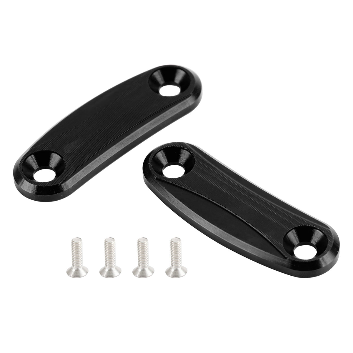 Kawasaki Ninja ZX-10R of the years 2011, 2012, 2013, 2014 and 2015 Black mirror delete blanking block off plates
