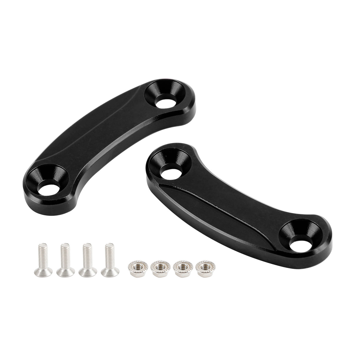 Kawasaki Ninja ZX-10R of the years 2016, 2017, 2018, 2019, 2020, 2021, 2022 and 2023 Black mirror delete blanking block off plates
