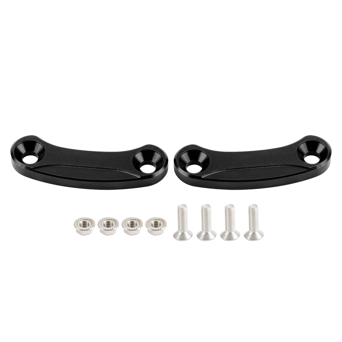 Black mirror delete blanking block off plates fits Kawasaki ZX-10R 2016-2023