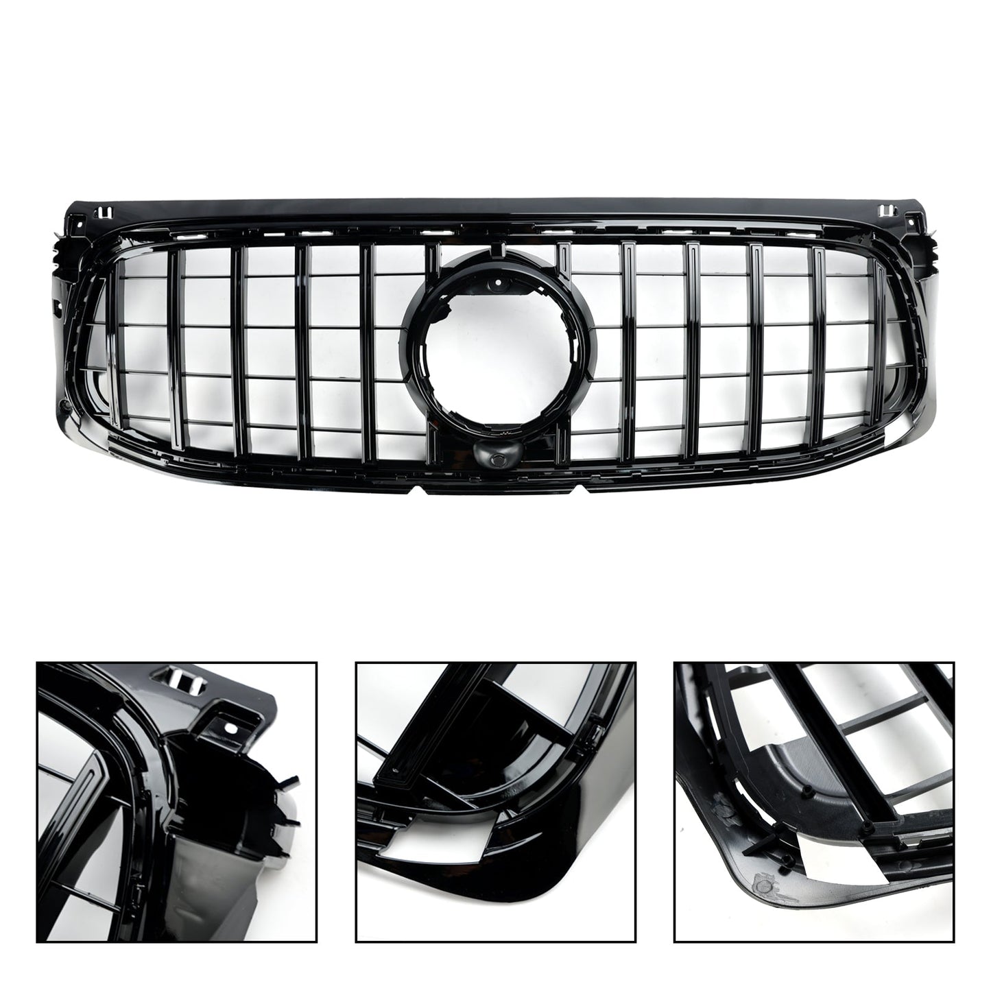 Mercedes 2020-2023 Benz GLB X247 AMG-Line Gloss Black Front Bumper Grill