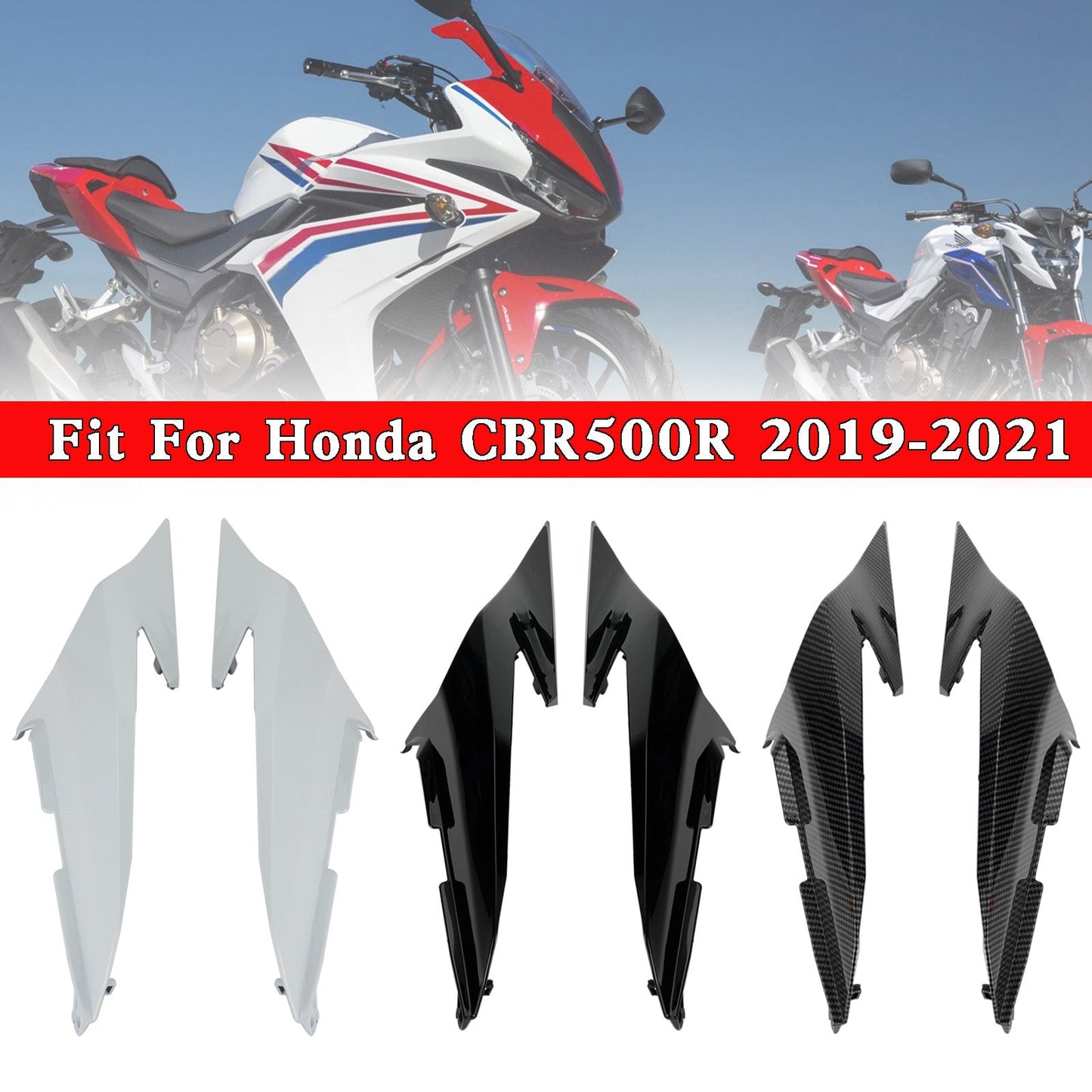 Rear Upper Tail Side Cover Fairing Cowl For Honda CBR500R 2019-2021