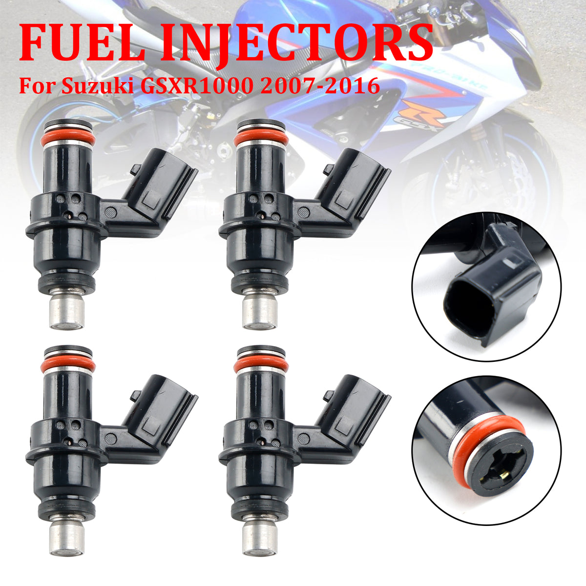 Suzuki Hayabusa GSX1300R 2008-2020 4PCS 15710-21H00 Fuel Injectors 1571021H00