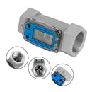 1Inch Turbine Digital Diesel Fuel Flow Meter Oval Gear Flow Gauge BSPT/NPT, 1.5 Inch
