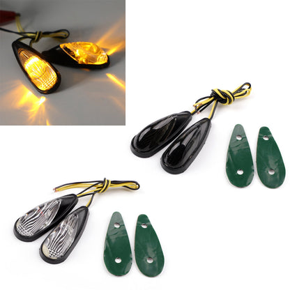 Turn Signals For Kawasaki Ninja 250 500 ZX6 ZX9 Honda CBR 600 1000 RR Champoo