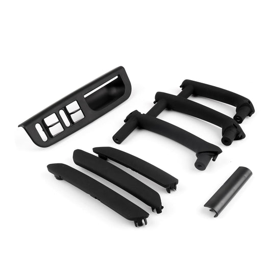 5x Black Interior Door Pull Handle Window Control Panel For VW Passat B5 98-2005