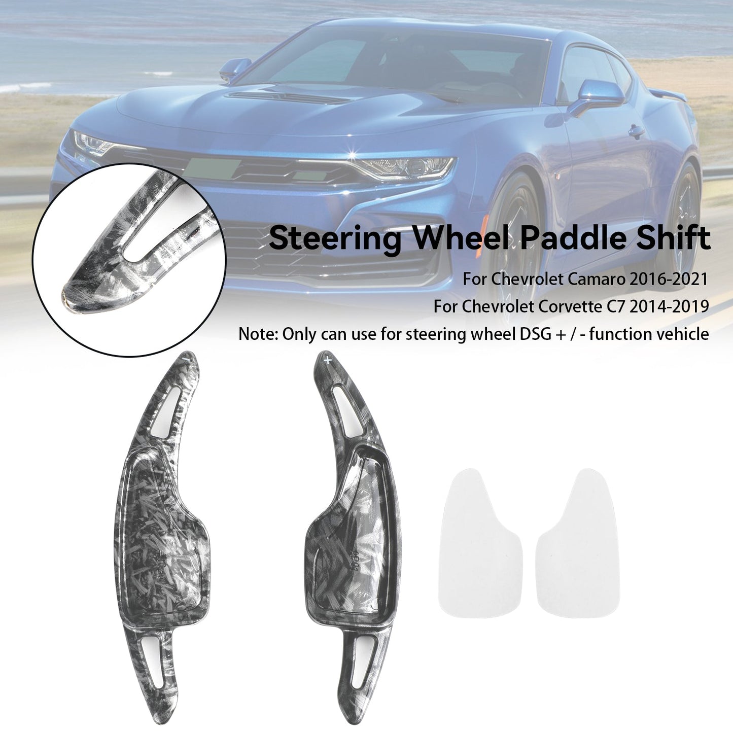 2016-2021 Chevy Camaro Steering Wheel Paddle Shifter Extensions