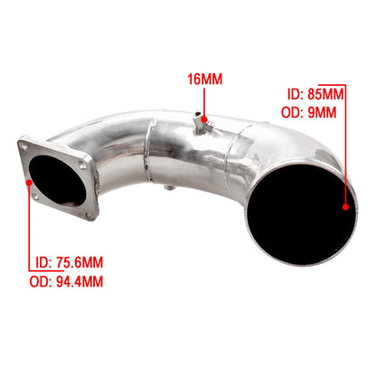 1994-1998.5 Dodge Ram 2500 3500 5.9L 12V Cummins Diesel 3.5" Air Intake Elbow Charge Pipe Champoo
