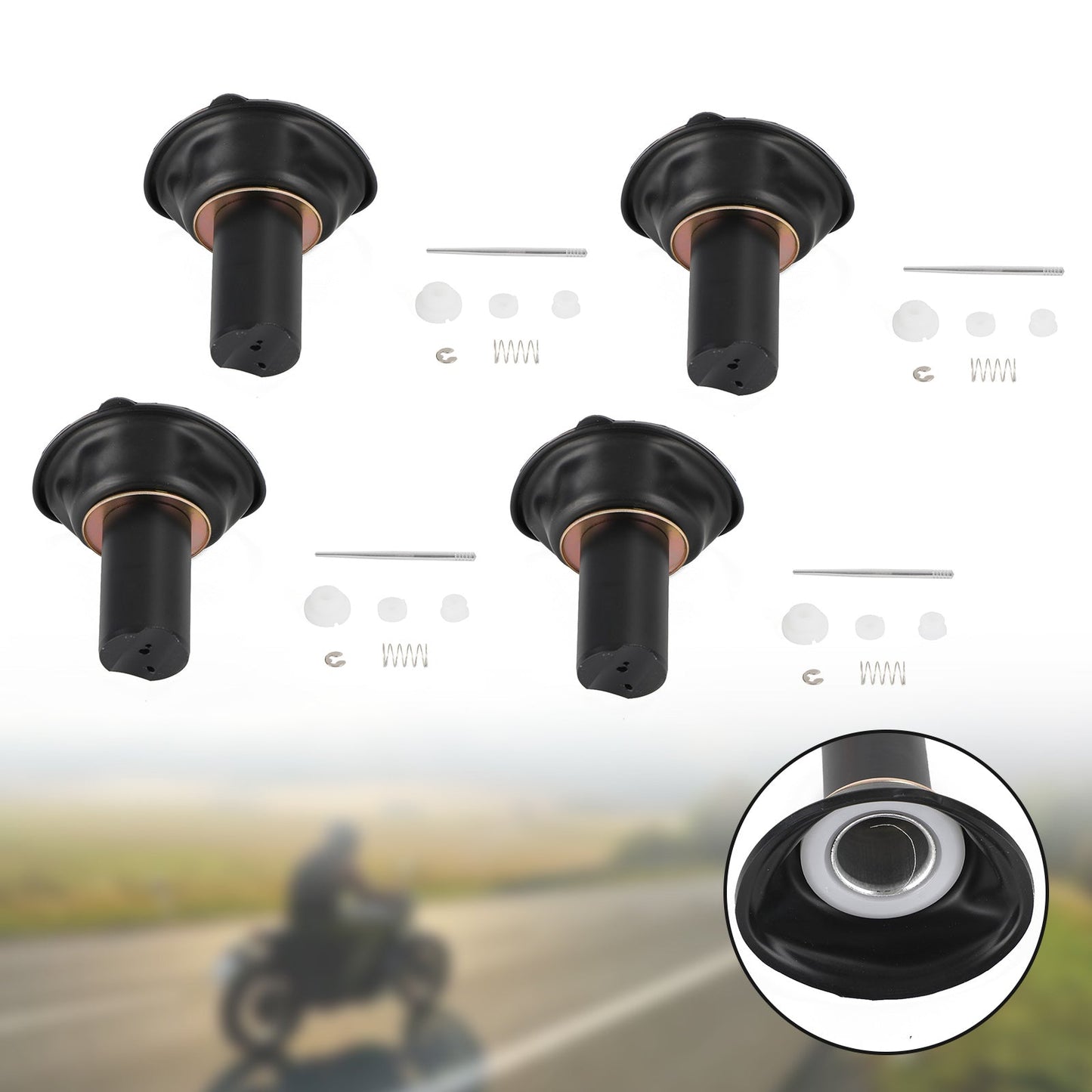 1993-2000 Yamaha XJR400 4PCS Carburetor Plunger Diaphragm Repair Kit