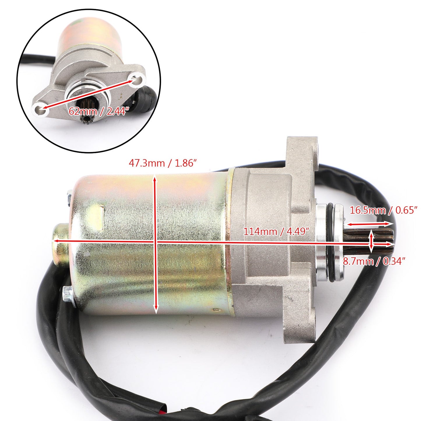 Can-Am Stater Motor Fit For Can-Am DS90 X Mini 14-15 DS90 DS70 10-13 DS90 X 2009 Champoo