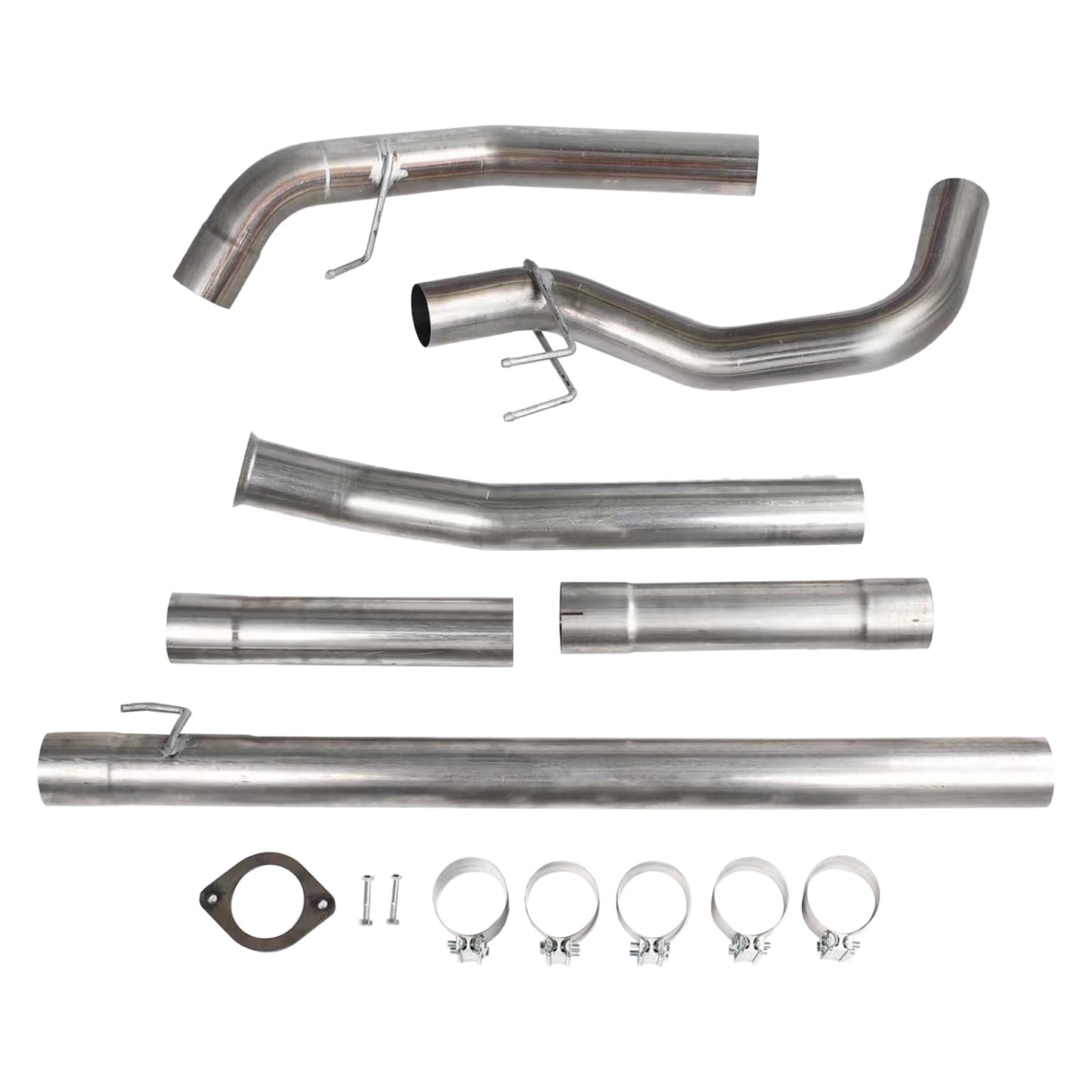 2011-2019 Ford 6.7 Powerstroke 4" DPF Delete Race Pipe Downpipe-Back Cab&Chassis