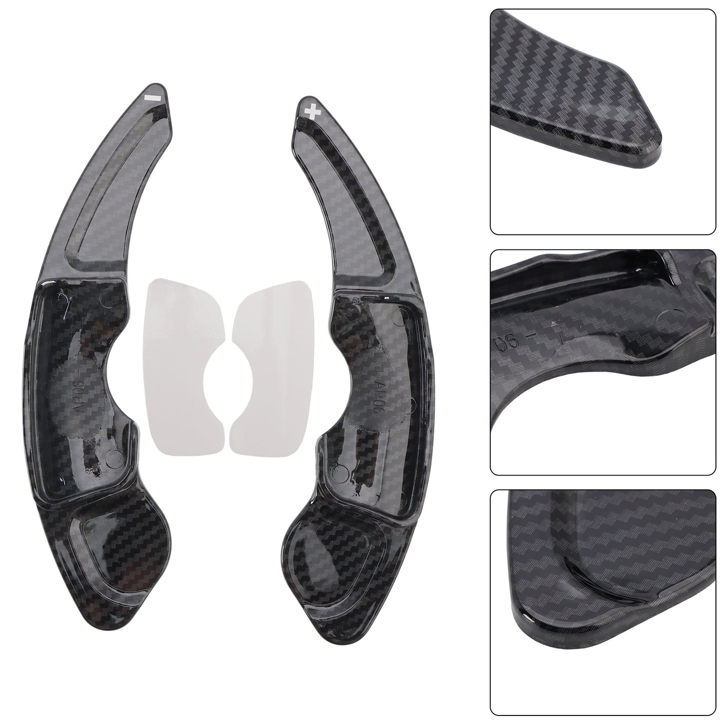 2015-up Lexus RC200t RC300 RC350 Carbon Look Steering Wheel Paddle Shifter Extension Covers