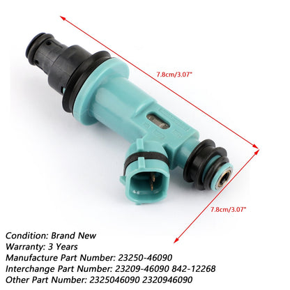 842-12268 23209-46090 2320946090 2325046090 1x Fuel Injector 23250-46090 For Toyota Supra Lexus GS300 SC300 IS300 3.0L Champoo