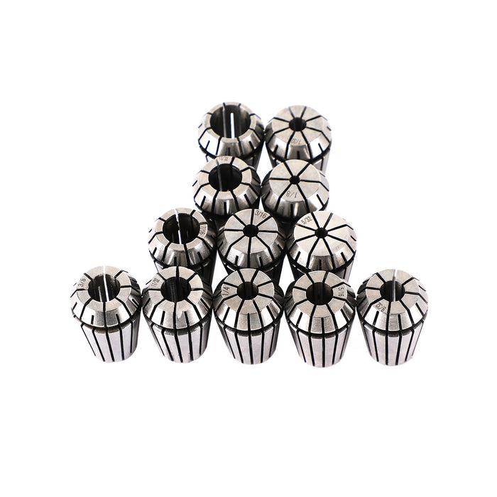 CNC Milling Lathe Engraving Machine, 7Pcs ER20(1/8"-1/2") ER20 Spring Collet Set