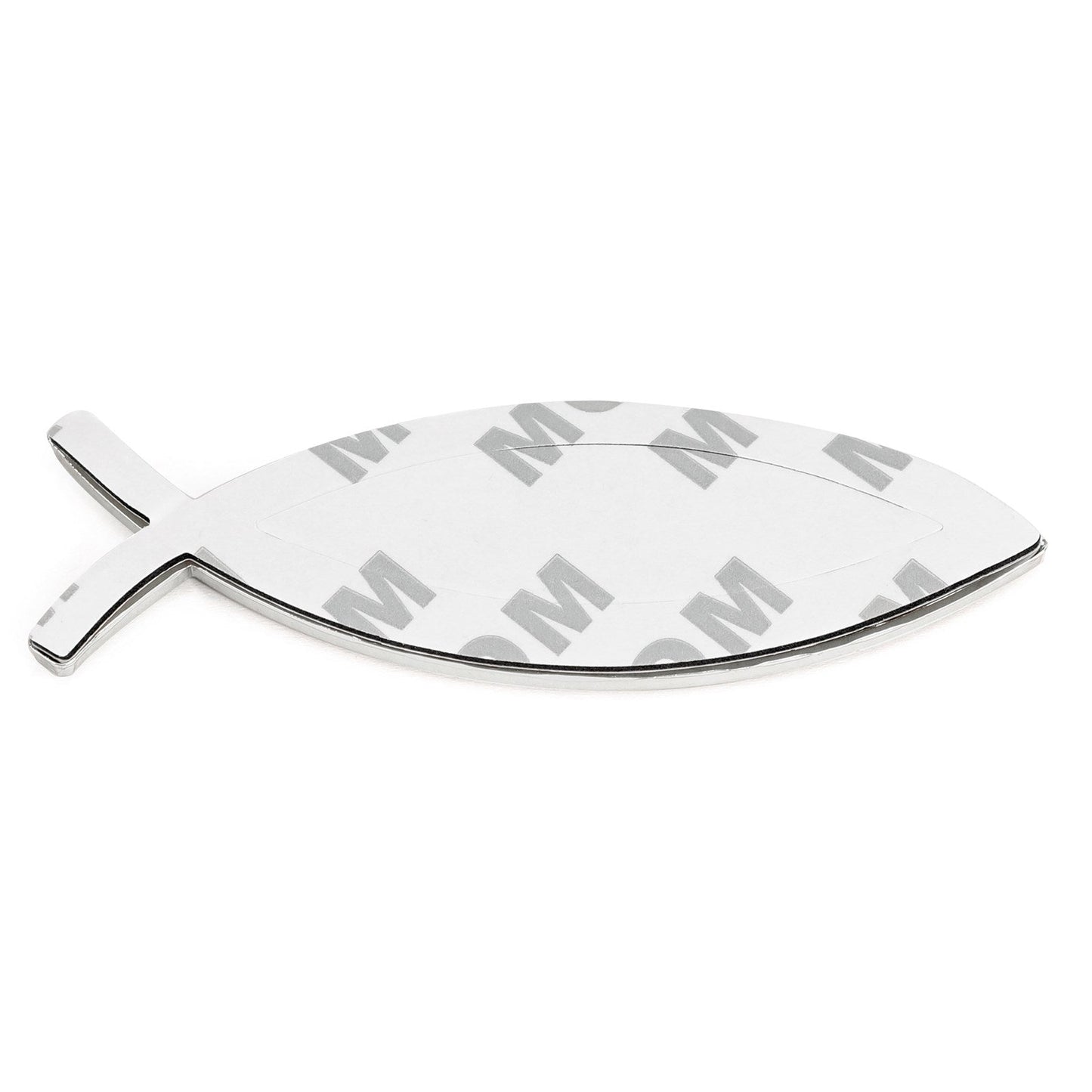 Jesus Christian Fish Symbol Silver 3D Car Decal Emblem Sticker Religious God