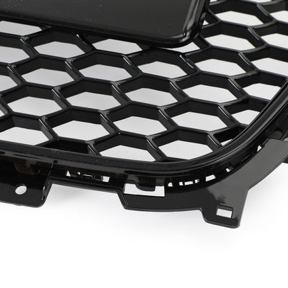 Audi 2012-2016 A4 S4 Honeycomb Grill RS4 Style Mesh Front Bumper Grille Gloss Black